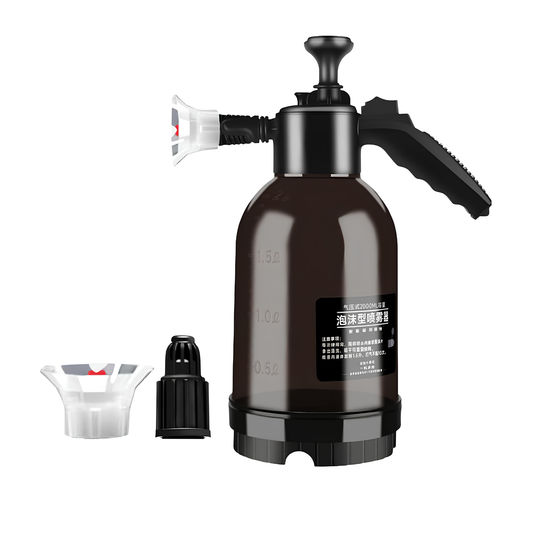 2 Liter Manual Pressure Water Sprayer Bottle for Gardening Full Black