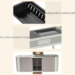 Portable Folding Suitcase Charcoal BBQ Grill for Outdoor Garden and Patio Use