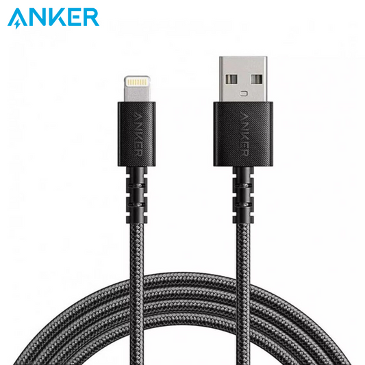 كابل USB-A إلى Lightning مضفر من النايلون من Anker PowerLine Select+