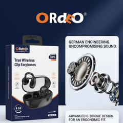 ORDEO Germany OR-BL17 Premium Clip Earbuds, True Wireless Noise Cancelling Earphones - Huawei FreeClip 2 Alternative
