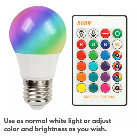 18W LED RGB Bulb with Remote Control