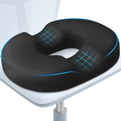 Orthopedic Memory Foam Donut Chair Seat Cushion for Coccyx, Hemorrhoids, Postpartum And Tailbone Pain Relief