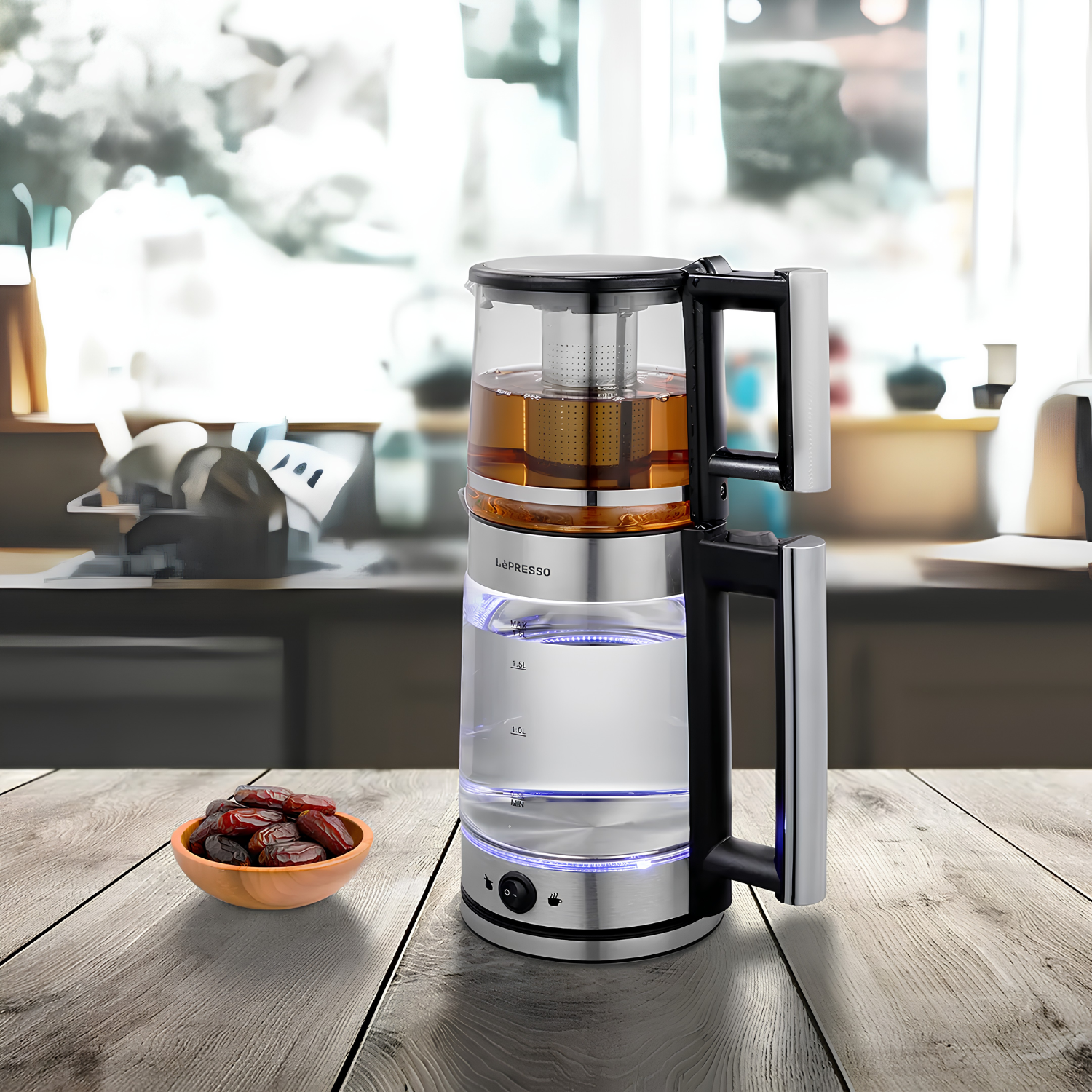 Lepresso 1.8L Turkish Tea Maker with Teapot
