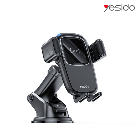 Car Mobile Phone Holder with 15W Quick Wireless Charging - Yesido C187