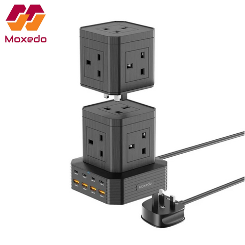 Moxedo Smart Hub Power Strip, 65W Power Delivery