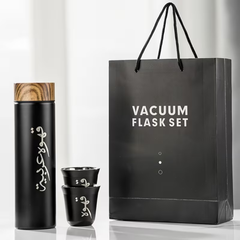 3 IN 1 500ml Thermal Vacuum Flask with 2 Arabic Coffee Gahwa Cups [GIFT EDITION]