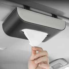 Leather Tissue Dispenser for Car Sun Visor
