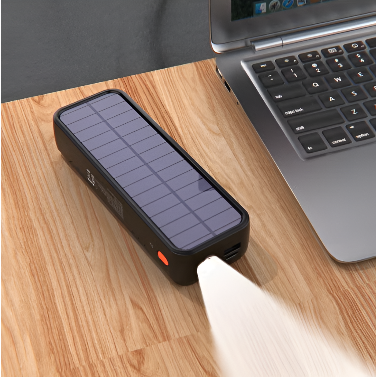 Porodo Solar Powered 20000mAh Power Bank with Multi Mode Flashlight