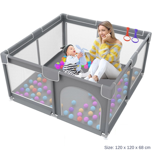 Portable Large Baby Fence Area, Large Baby Playpen, Anti-Slip Play Yard For Toddlers