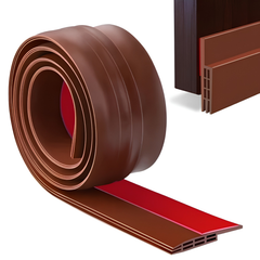 Self Adhesive Door Bottom Seal Strip Brown