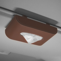 Leather Tissue Dispenser for Car Sun Visor