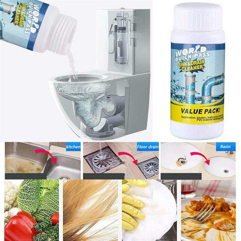 Powerful Sink & Drain Cleaner - High Efficiency Clog Remover for Drainage Path