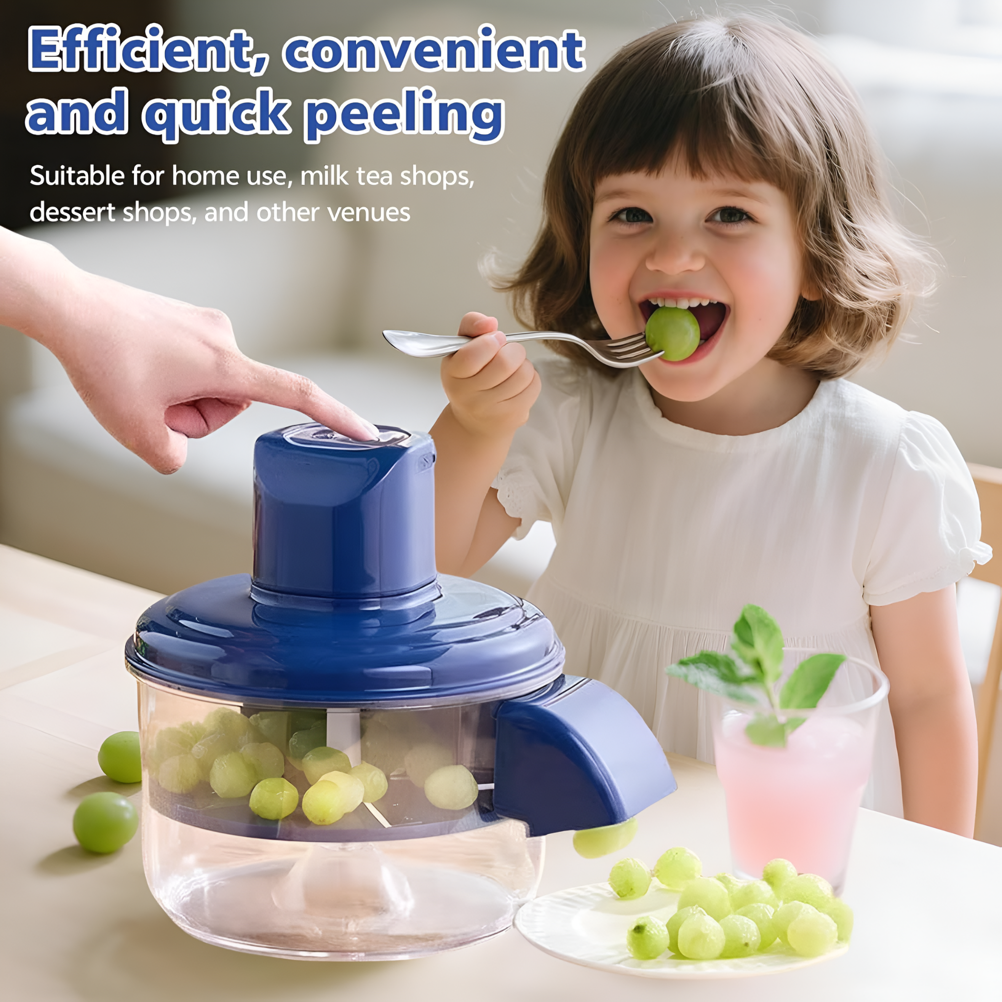 Portable Electric Garlic Skin Remover, Fruits Peeler Machine