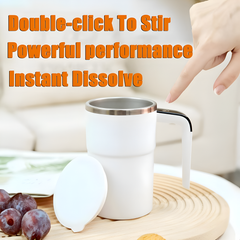 Automatic Magnetic Self-Stirring Mug With Lid Digital Display Rechargeable Mixing Cup