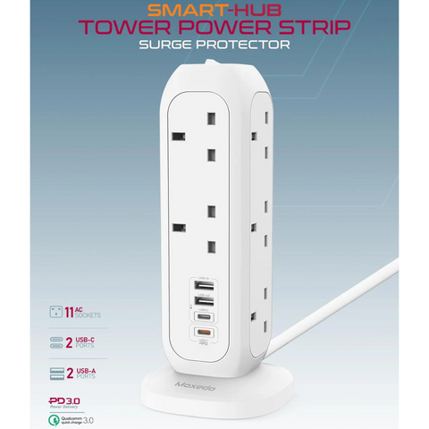 Moxedo 3250W Smart Hub Tower Power Strip