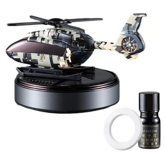 Military Helicopter Solar Car Air Freshener