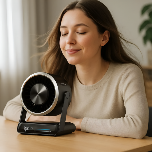 Porodo Chillo Core 6000mAh Desktop Fan with LED Display