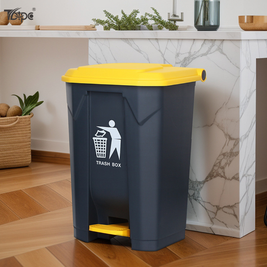 30 Liter Garbage Bin Trash Can with Lid & Foot Pedal