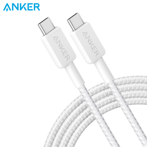 كابل USB-C إلى USB-C مضفر من النايلون Anker 322