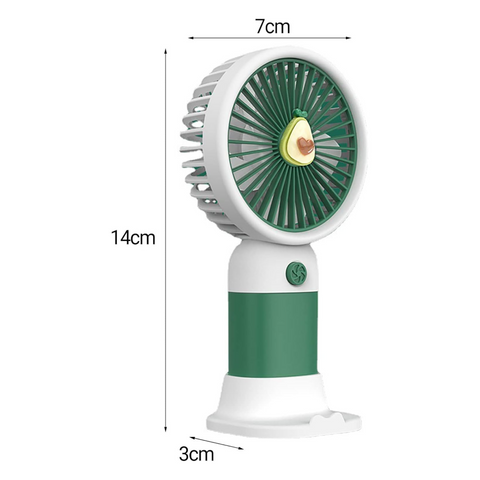 Rechargeable Handheld Super Wind Small Fan with Stand - Random Color ...