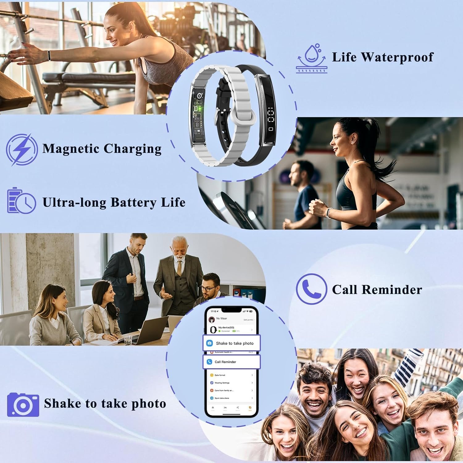 Smart Bracelet with iOS and Android App - WHOOP Alternative for Gifting