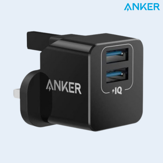 شاحن Anker PowerPort Mini - ثنائي المنفذ USB A2620K12