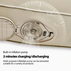 Portable Inflatable Blow Up Air Mattress Bed with Built-in Automatic Pump for Outdoor Camping