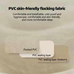 Portable Inflatable Blow Up Air Mattress Bed with Built-in Automatic Pump for Outdoor Camping