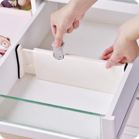 Adjustable Expandable Drawer Divider, Shelf Partition Separator Organizer