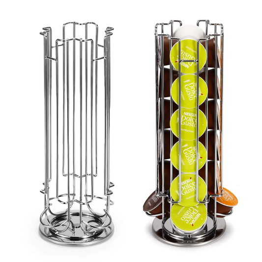 Coffee Capsule Holder, 360° Rotating Coffee Pod Stand