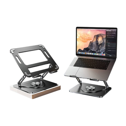 Green Lion 360 Rotatable Laptop Stand - Black