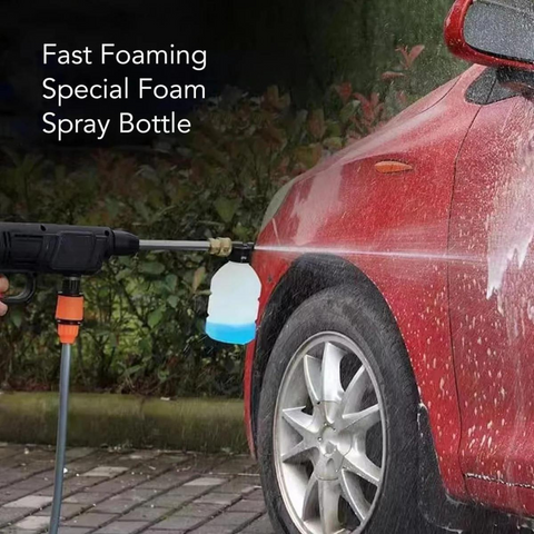 68Vf Cordless High Pressure Car Washing Gun, Rechargeable with Detergent Tank