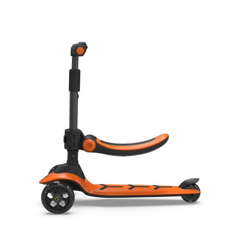 Lamborghini Kids Twist Scooter with Baby Seat