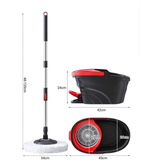 360° Spin Magic Mop with Self Wringing Bucket
