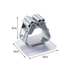 Wall Mounted Mop and Broom Holder Clip (Random Color)