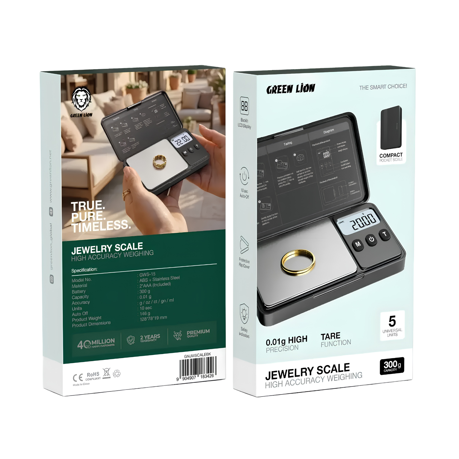 Green Lion Jewelry Scale High Accuracy Weighing