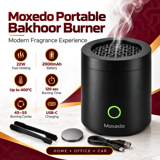 Moxedo Portable Electric Bakhoor Incense Burner MX-EBB04