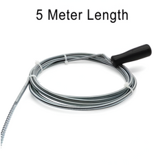 5 Meter Drain Cleaner Block Remover Spring Wire with Handle
