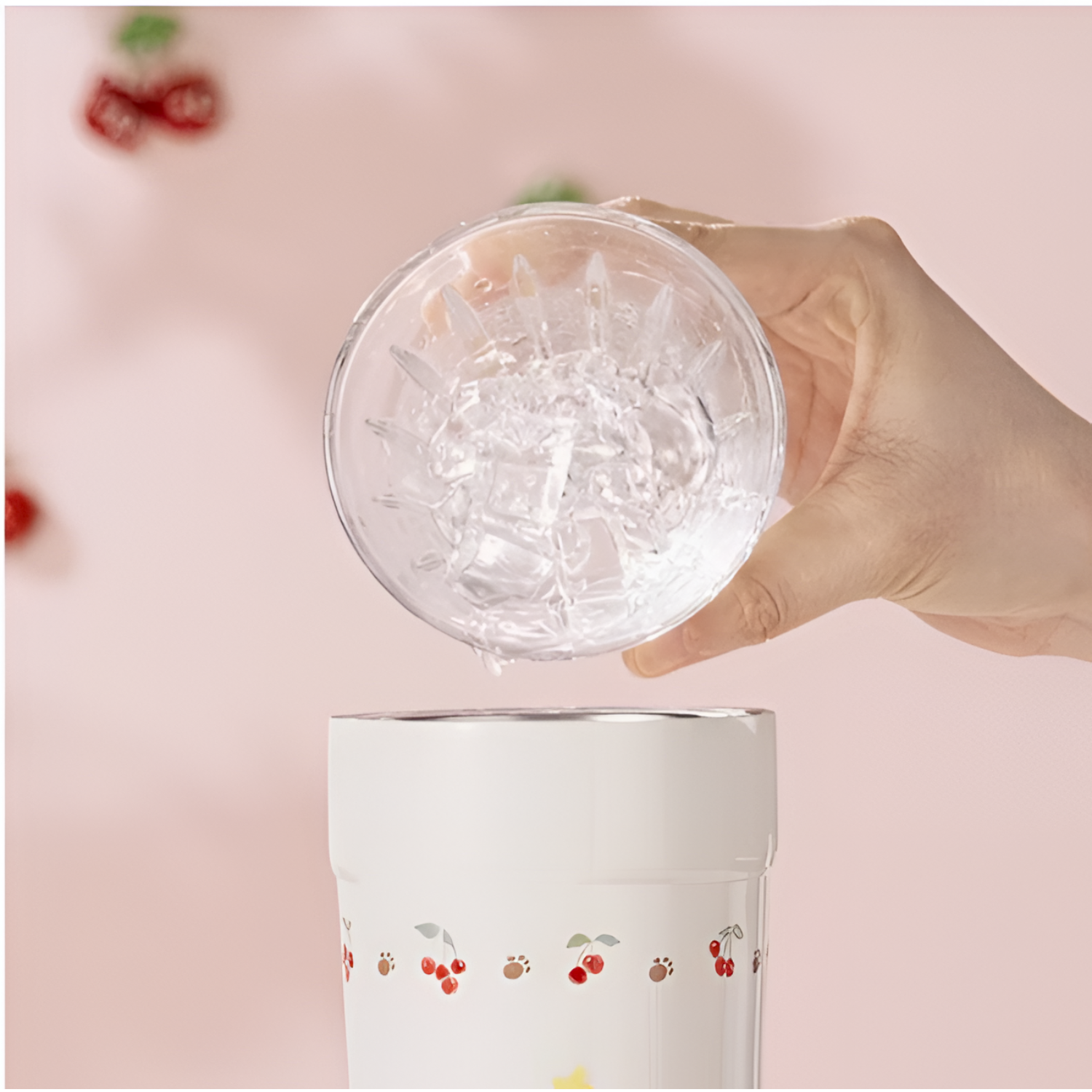 Diller 700ML Cherry Double Wall Vacuum Insulated Stainless Steel Travel Tumbler Cup