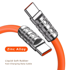 66W USB C to USB C Type 1 Meter Charging Cable with Zinc Alloy Connectors
