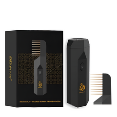 Oud Bakhoan Portable Electric Bakhoor Incense Burner with Hair Brush Comb Head