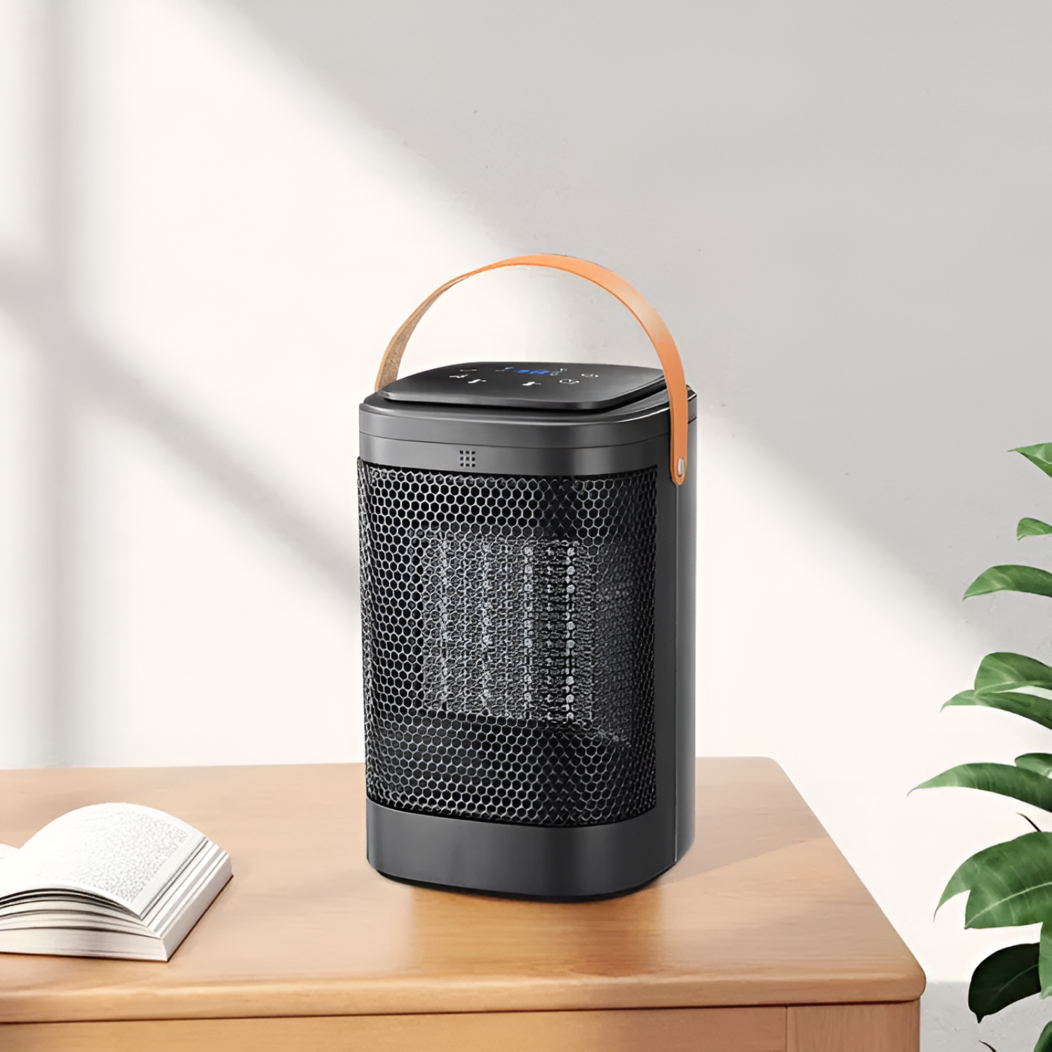 1500W Space Heater, Hot Air Blower with Touch Buttons and Remote Control