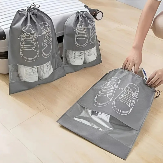 1pcs Travel Shoe Storage Bag, Dustproof Drawstring Shoe Organizer Bag