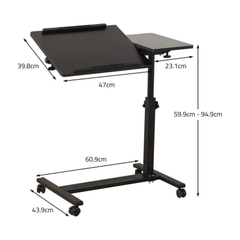 Adjustable Overbed Laptop Stand Table