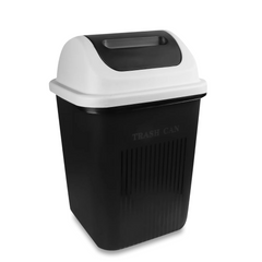 12 Liter Trash Can Dustbin with Swing Top Lid For Home and Office