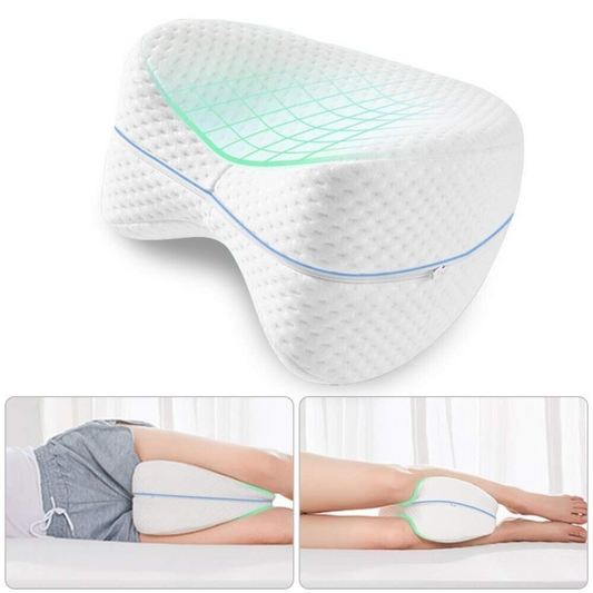 Orthopedic Leg Pillow, Memory Foam Cushion Support Pain Relief Knee Pillow