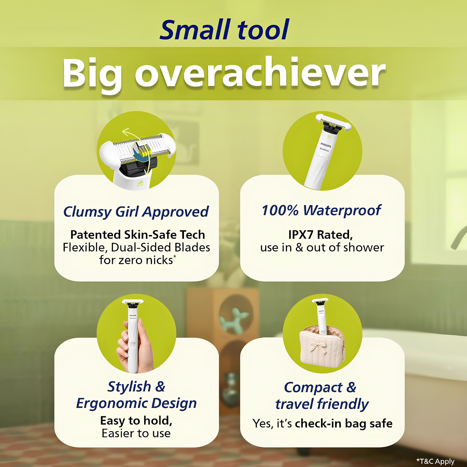 Philips OneBlade Intimate SkinProtect Trimmer QP1924/20