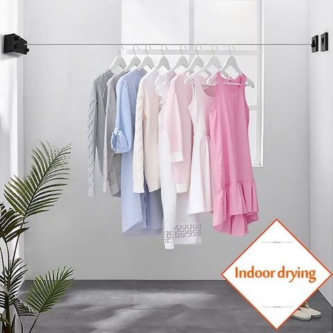 Double Retractable Steel Wire Indoor Clothes Hanger Clothesline