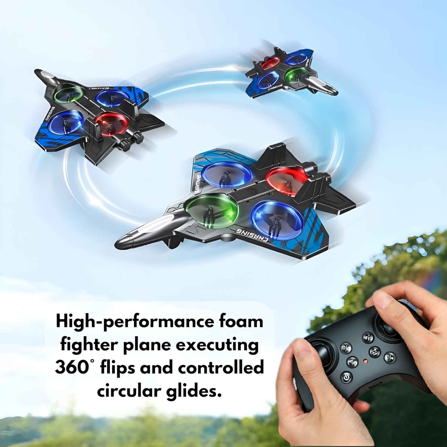 Pulse Halberd 2.4GHz Four Axis RC Fighter Jet Plane
