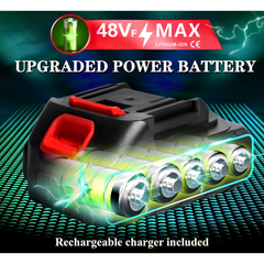 Super Power Portable Rechargeable Desk Fan with Dual Replaceable Battery